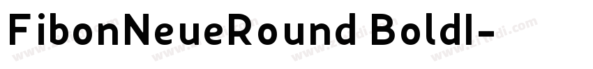 FibonNeueRound BoldI字体转换